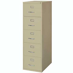 Five-Drawer Economy Vertical File