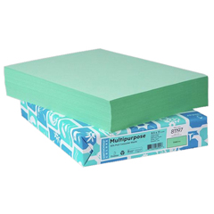 PAPER,BOND,8.5X11,20#,GREEN,10