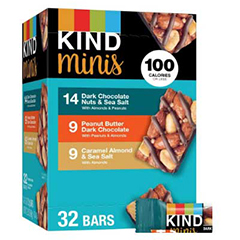 Snacks Mini Nut Bars, Mixed Variety Pack, 32 ct./0.7 oz.