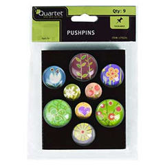 Bubble Push Pins, Assorted Designs, 36 Piece