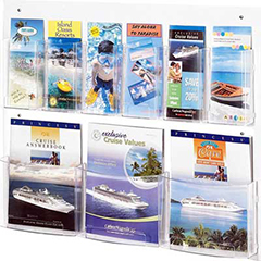 Clear2c™ 3 Magazine and 6 Pamphlet Display