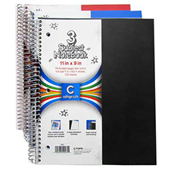 3 Subject Notebook