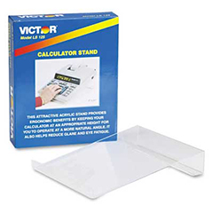 Clear Acrylic Telephone and Calculator Stand