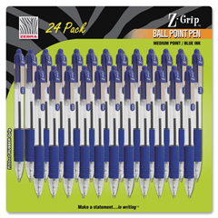 Zebra Pen Z-Grip Retractable Ballpoint Pen - Blue